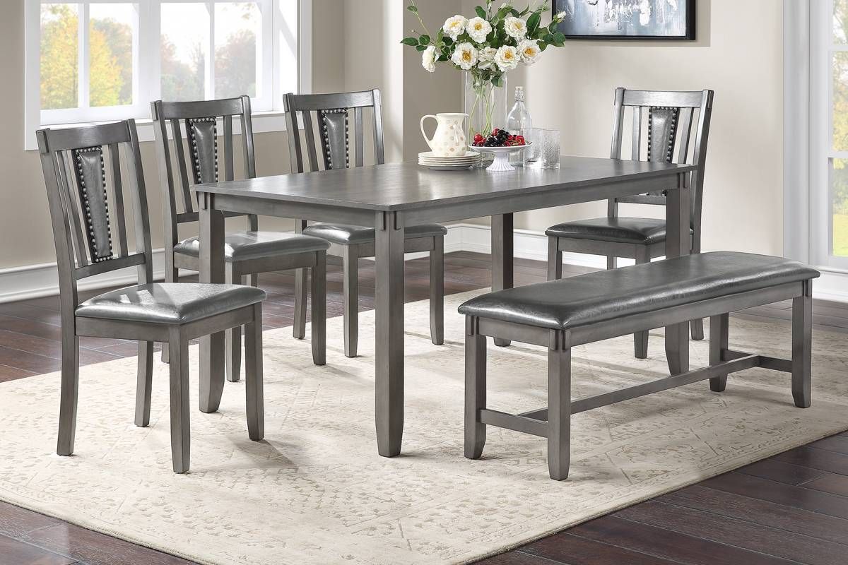 Regan Dining Table Set With Bench