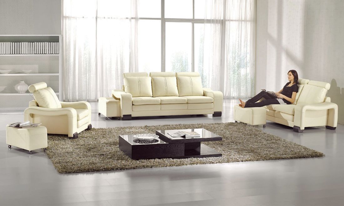 Rene Sofa Set With Three Ottomans