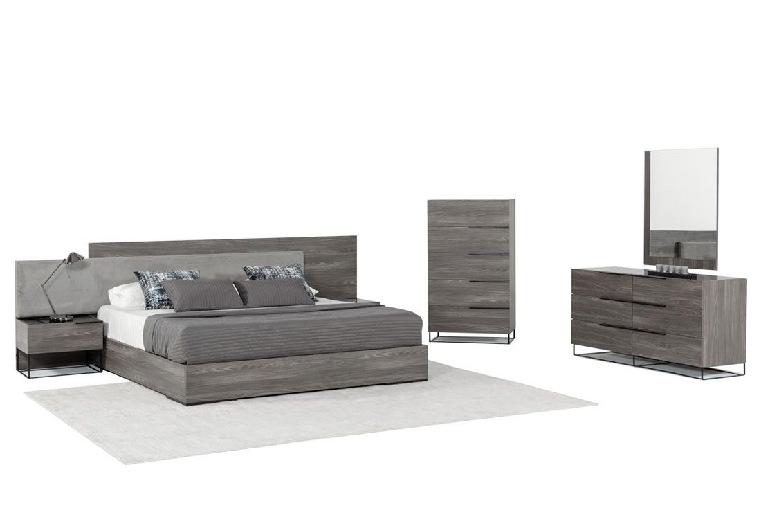 Rimini Grey Finish Bedroom Set
