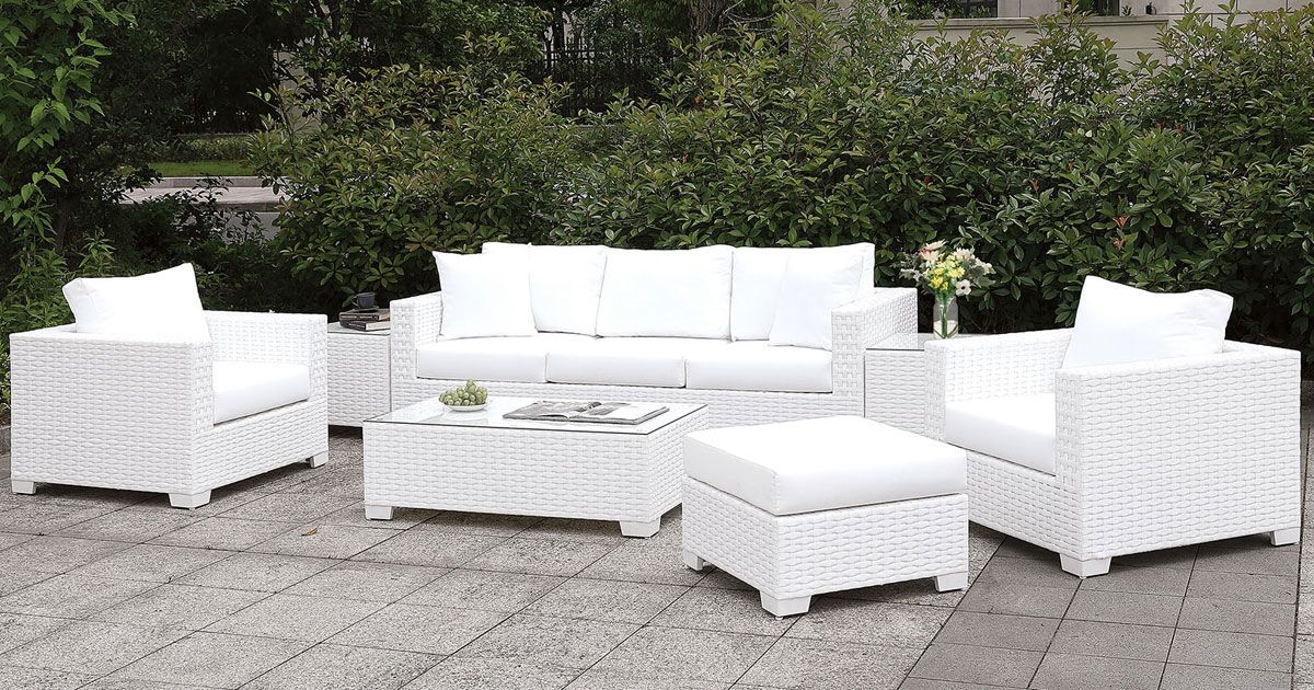 Roatan 6-Piece Outdoor Seating Set With Ottoman