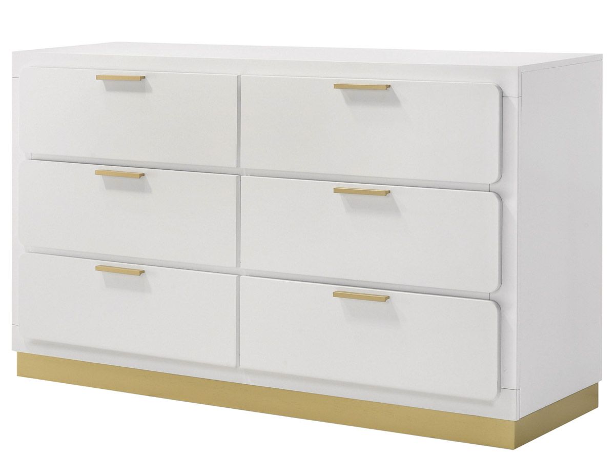 Romana White Finish Dresser