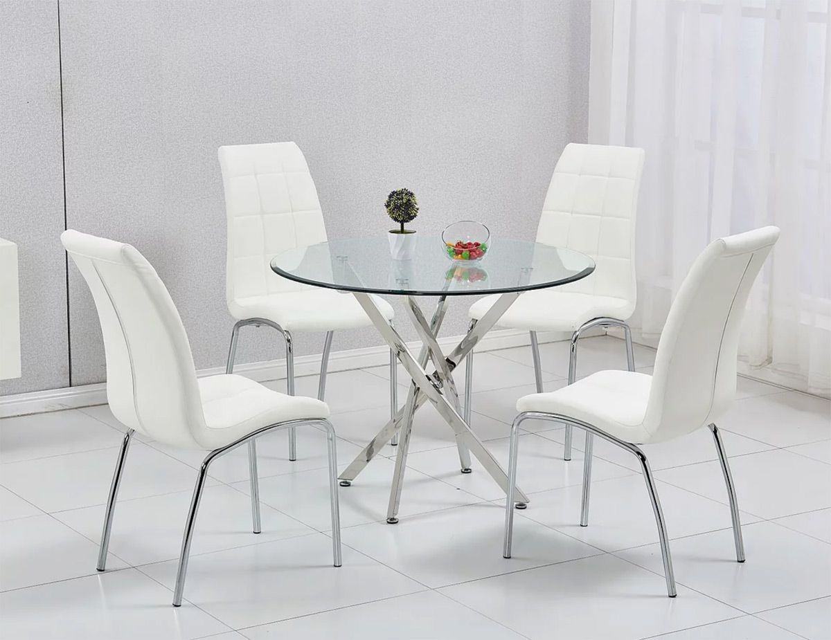 Rosa Round Dining Table With Chairs
