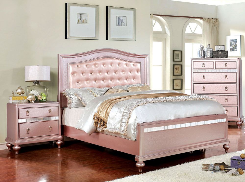 Roselie Rose Gold Youth Bedroom Furniture