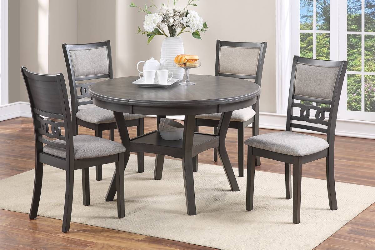Rotary Round Dining Table Set