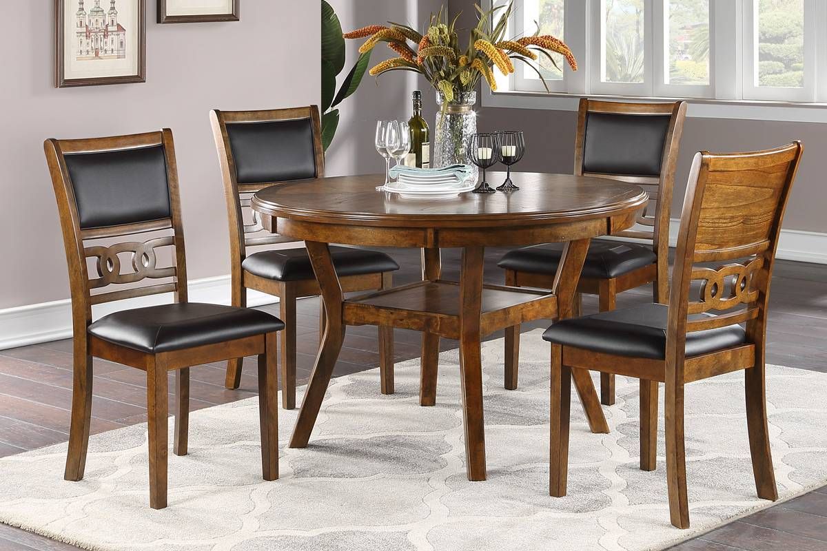 Rotary 5-Piece Dining Table Set
