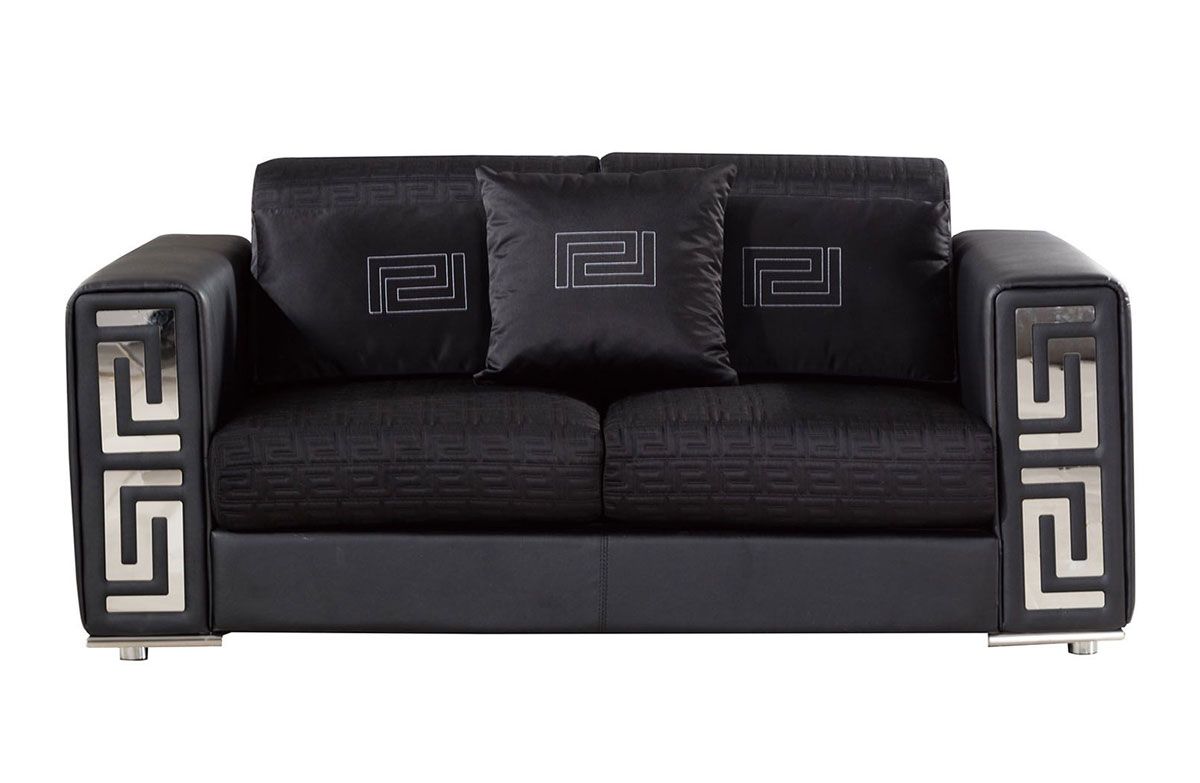 Rouge Black Loveseat