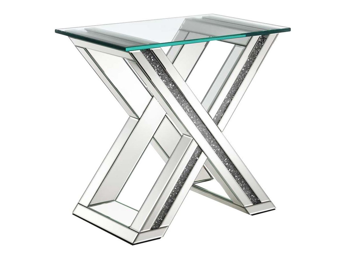 Roves Mirrored End Table