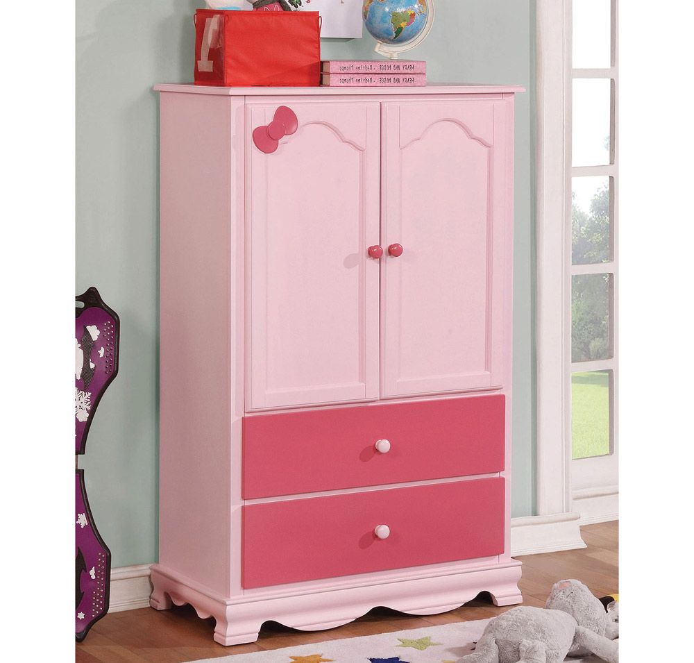Roxanne Pink Youth Armoire