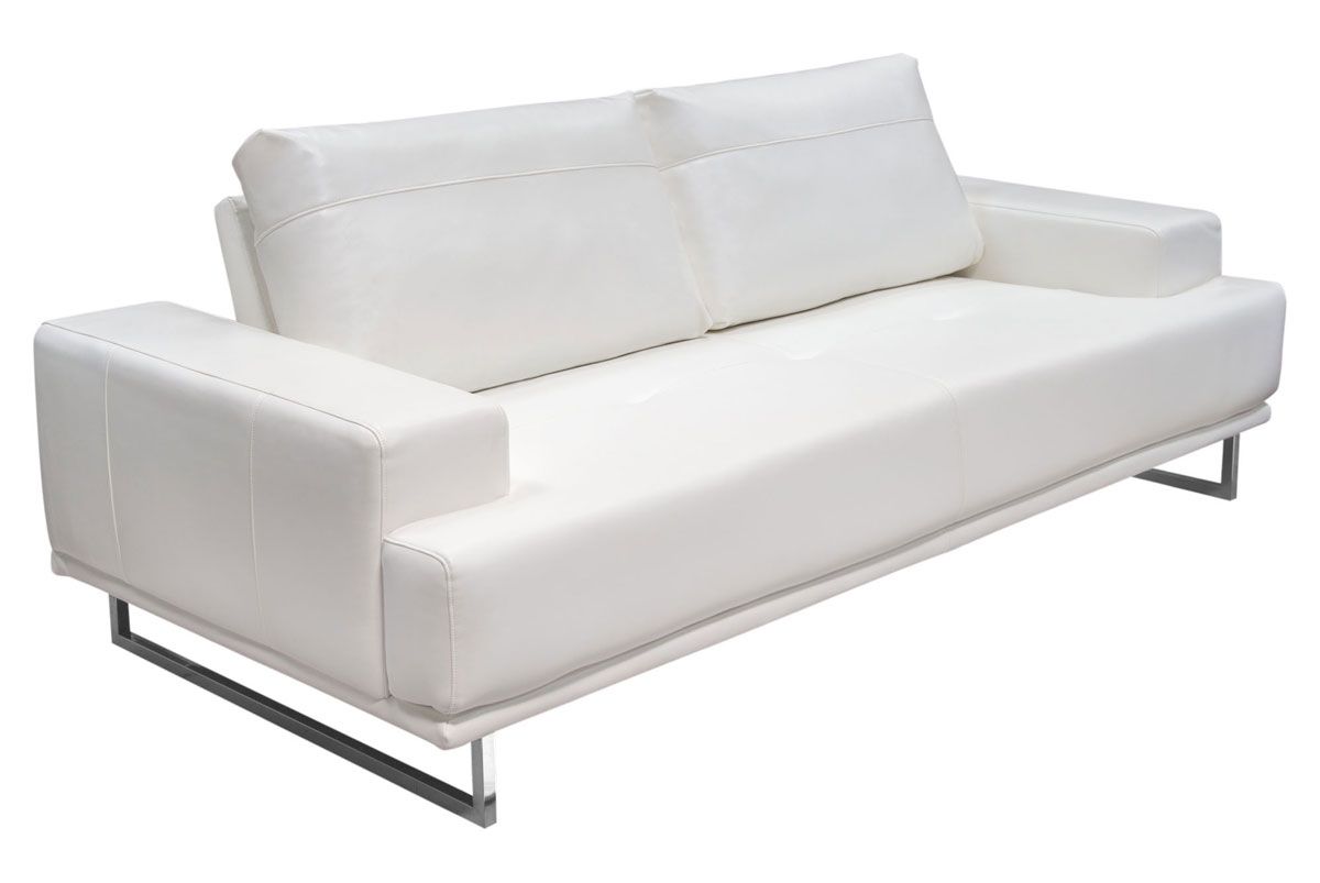 Bradly White Air Leather Sofa,Bradly Sofa Back Side,Bradly Motion Sofa,Bradly White Air Leather Love Seat,Bradly Modern White Leather Sofa