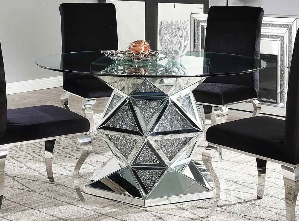 Rutledge Round Mirrored Table Base