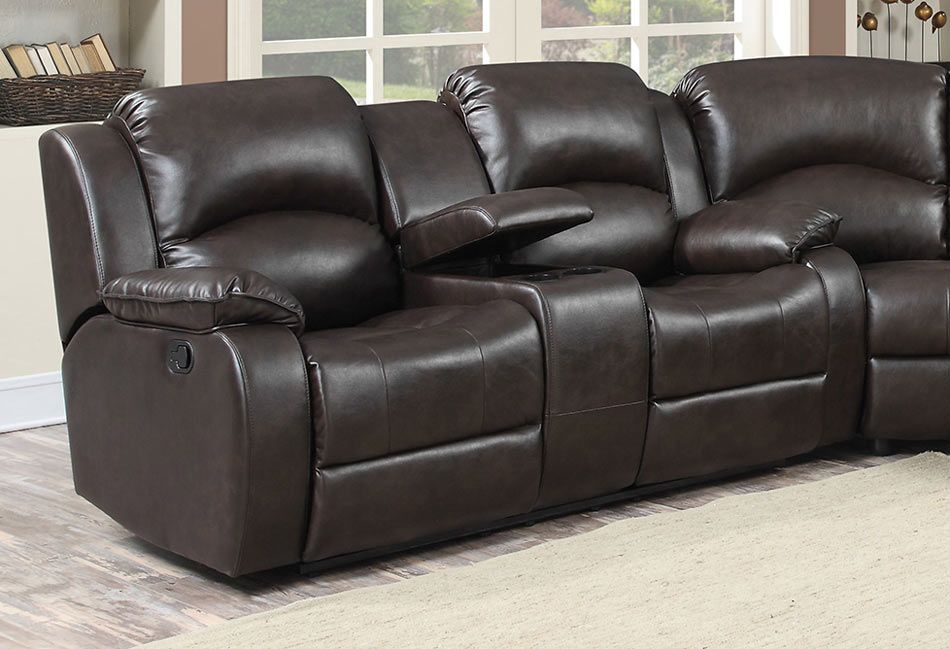 Samara Recliner Love Seat With Console