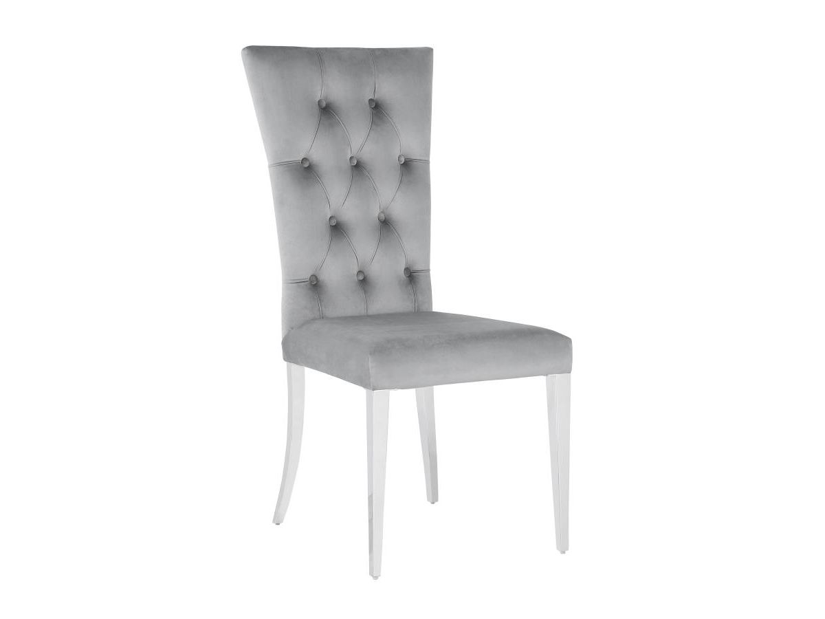 Sambell Grey Velvet Dining Chair