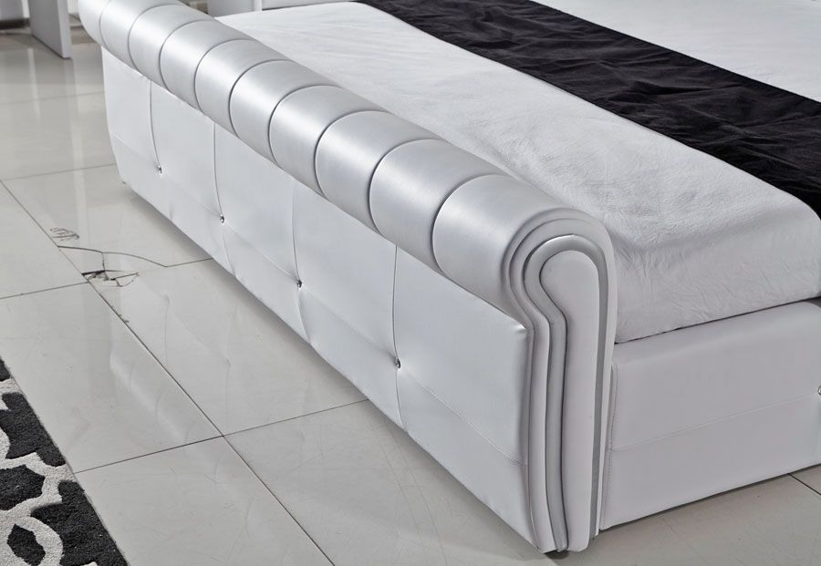 San Remo Rolled Footboard With Crystals