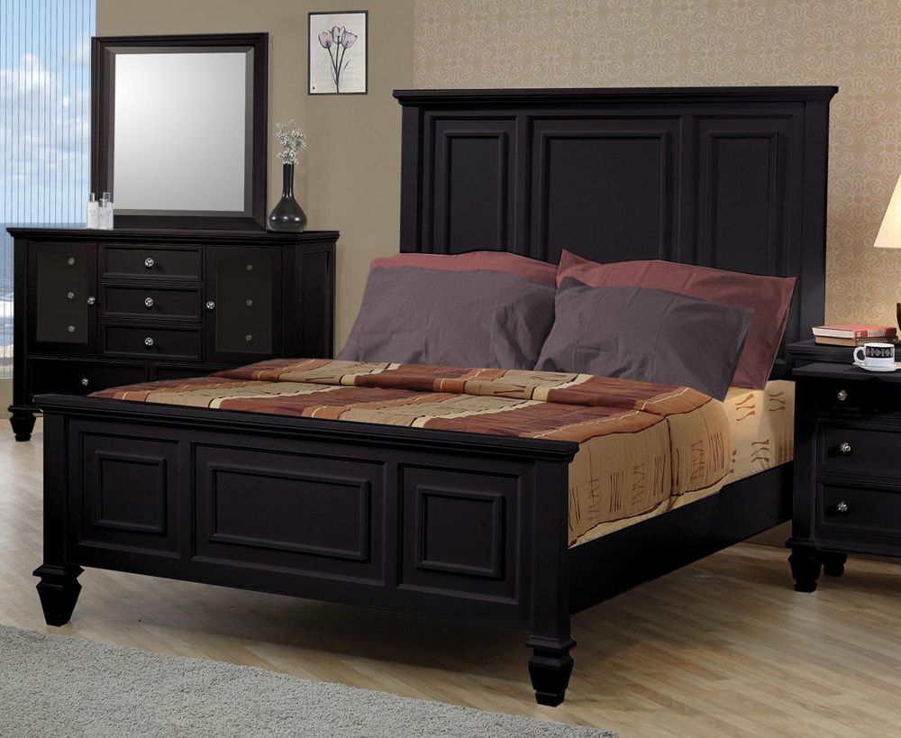 Sandy Beach Black Finish Bed