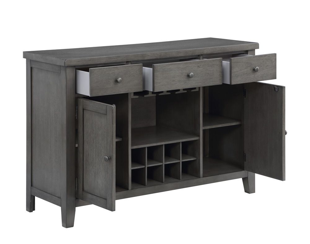 Sariah Grey Finish Dining Server