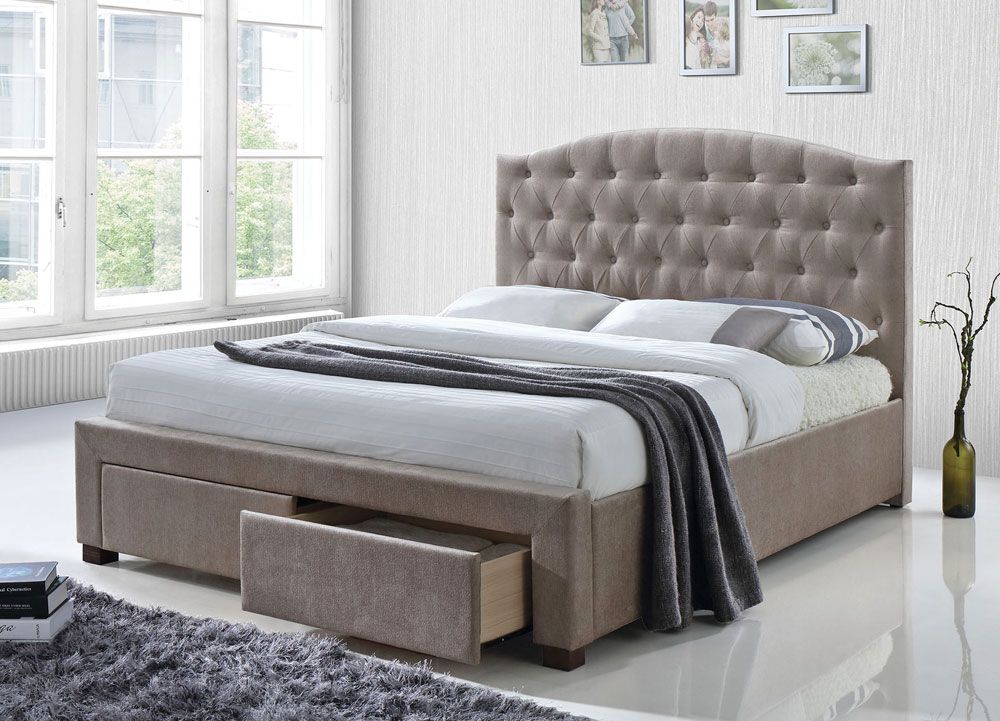 Sarter Fabric Upholstered Storage Bed