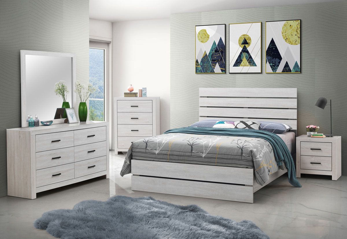 Scarlett Coated White Bedroom Furniture