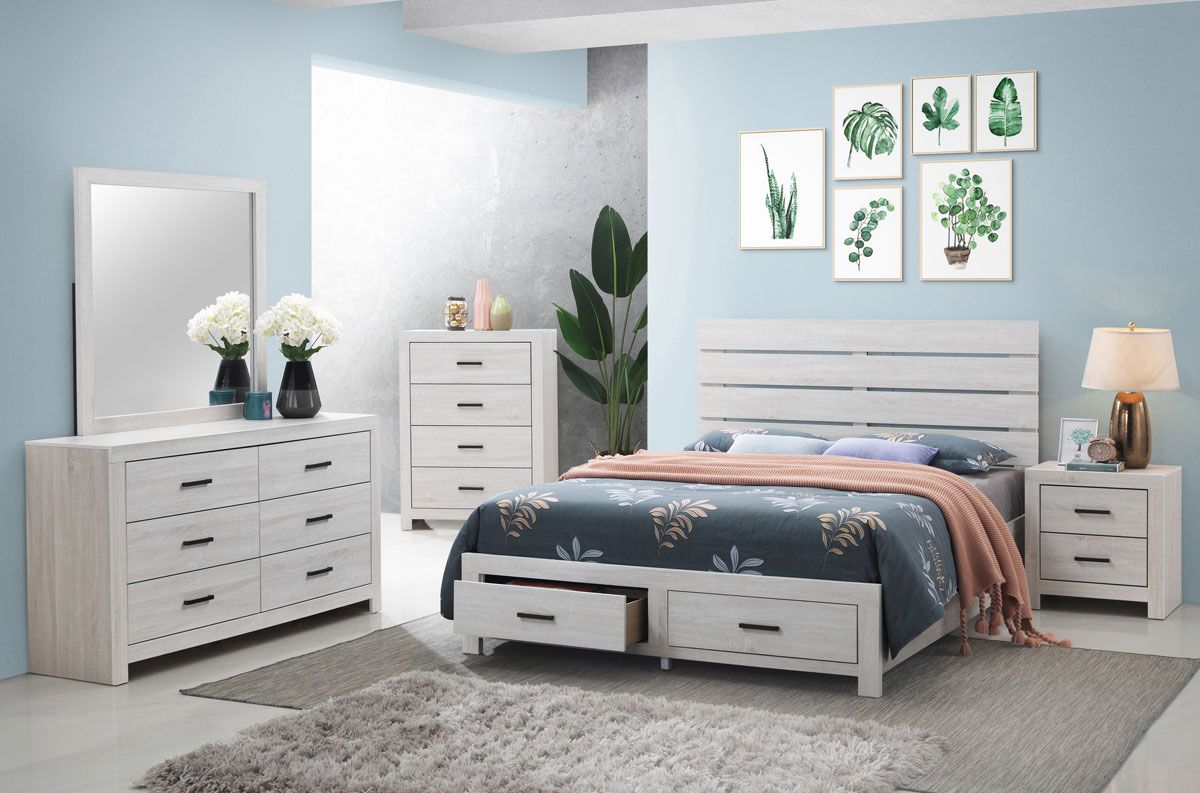 Scarlett Coated White Storage Bed