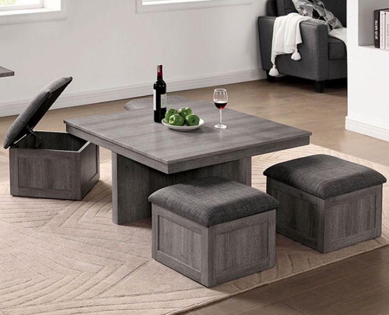 Seto Coffee Table With Stools