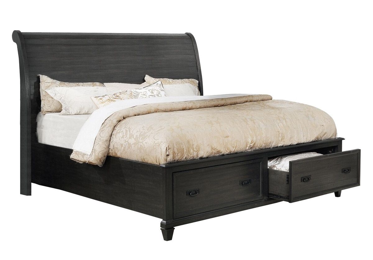 Seville Rustic Bed With Drawers