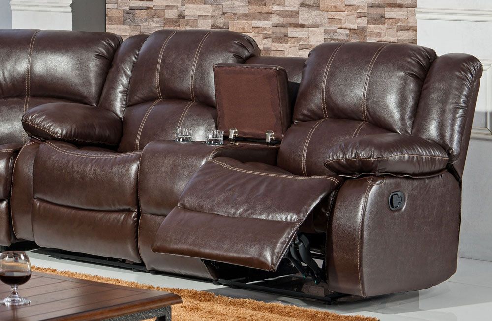 SF3592 Recliner Love Seat Storage Console