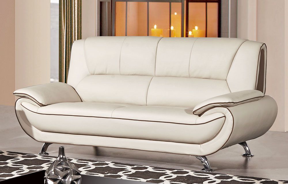 Shania Genuine Leather Modern Sofa
