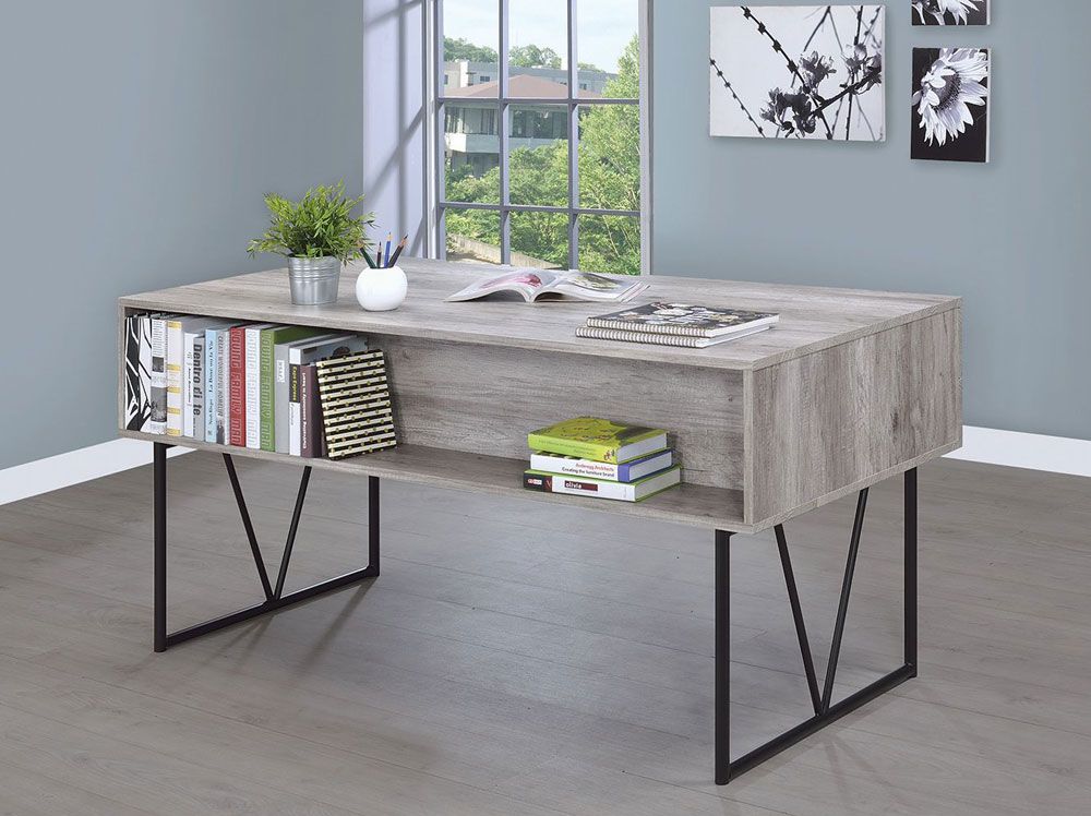 Shirley Grey Finish Writing Desk