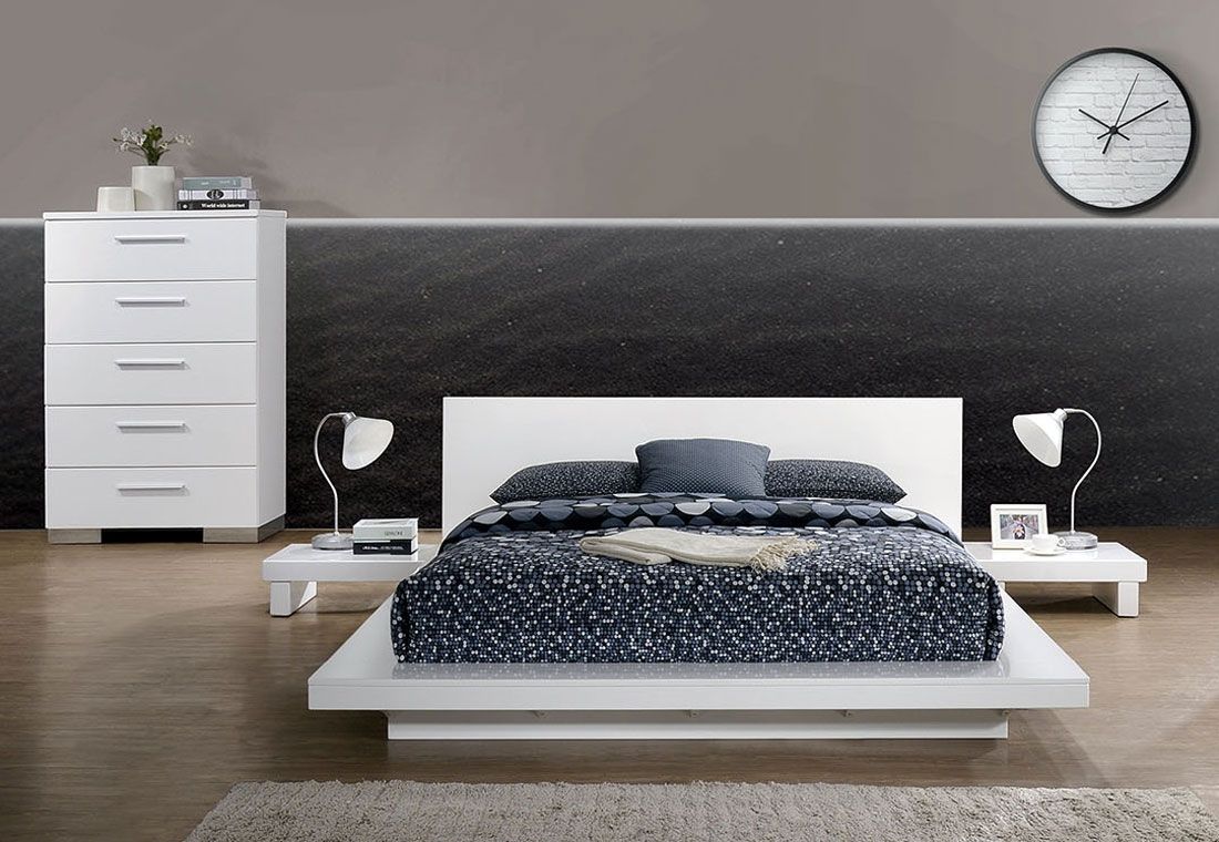 Shiro Panel Low Profile Bed