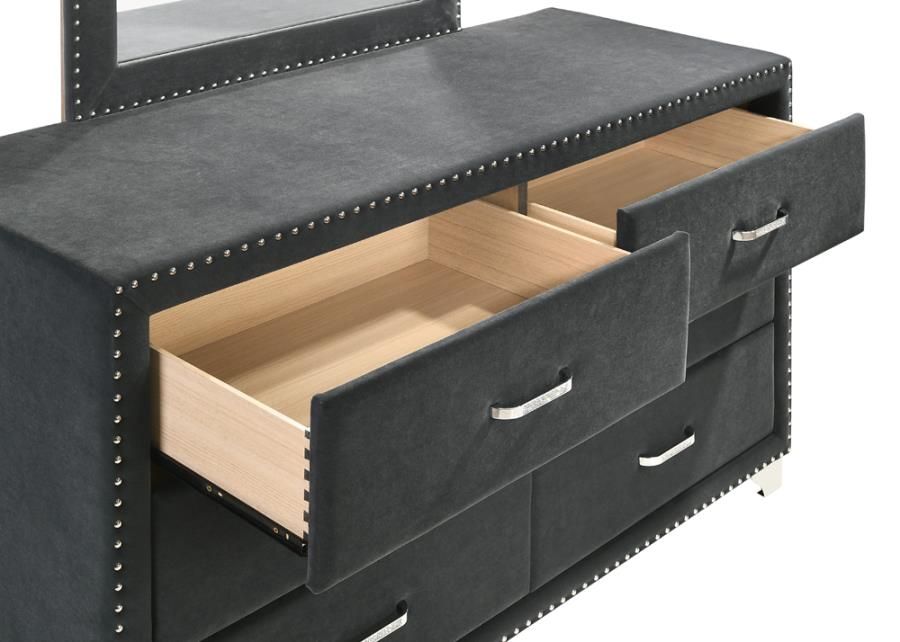 Sierra Grey Velvet Dresser