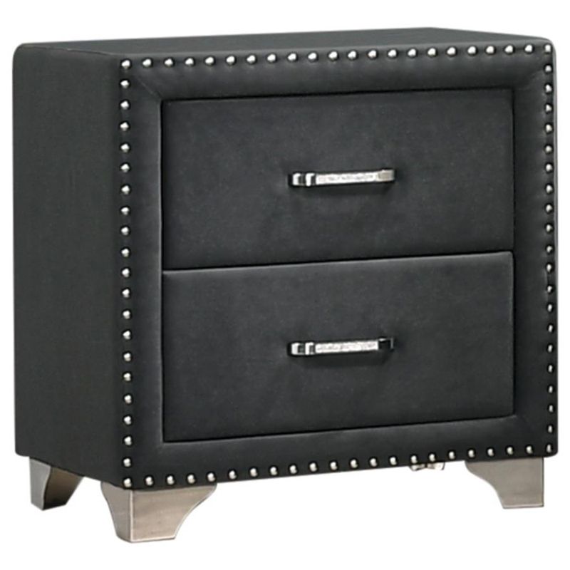 Sierra Grey Velvet Night Stand