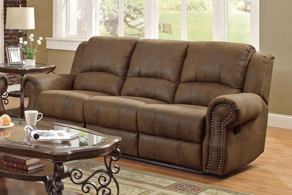 Microsuede reclining best sale couch