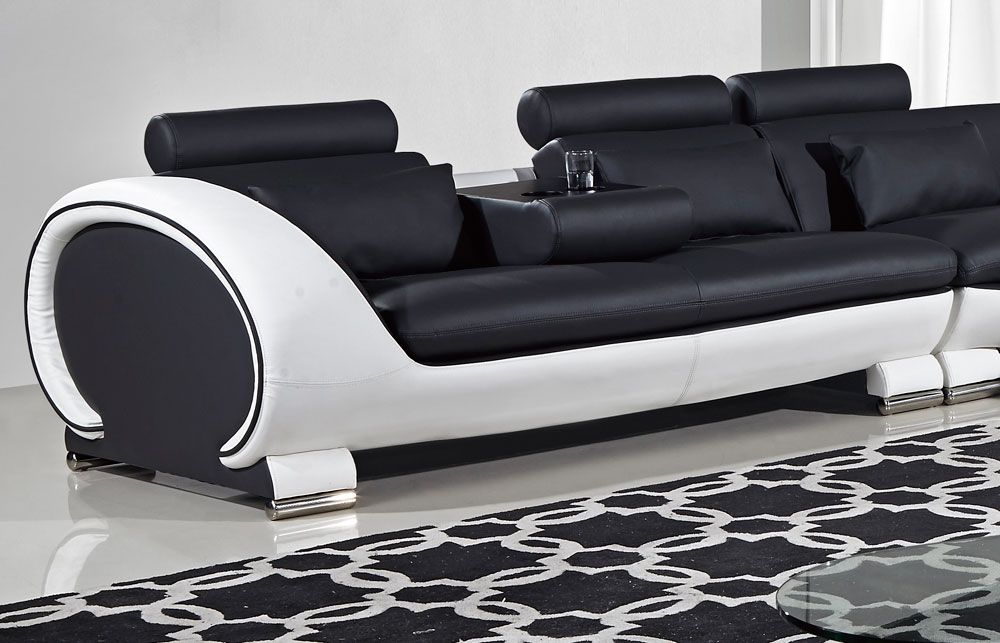 Skye Sectional Sofa With Drop Down Table