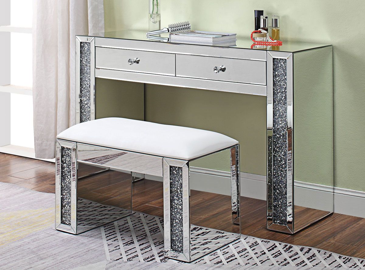 Sofia Mirrored Vanity With Drawers