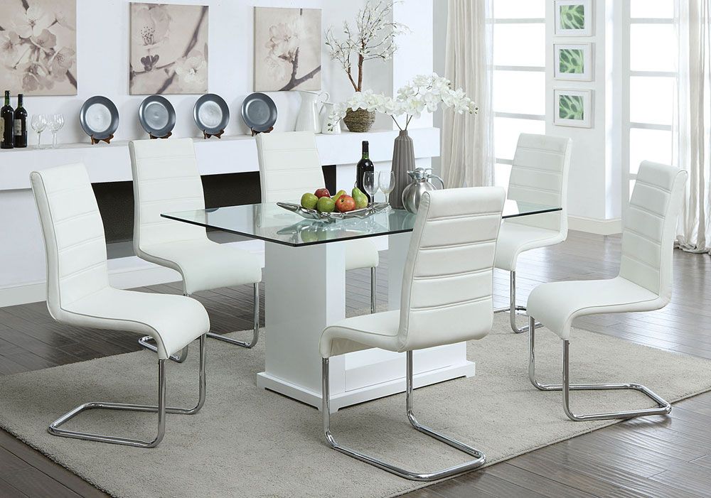 Solido Modern Dining Table White Lacquer