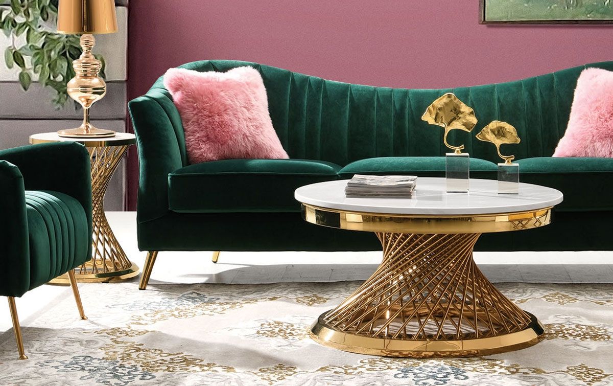 Solstice Marble Top Coffee Table