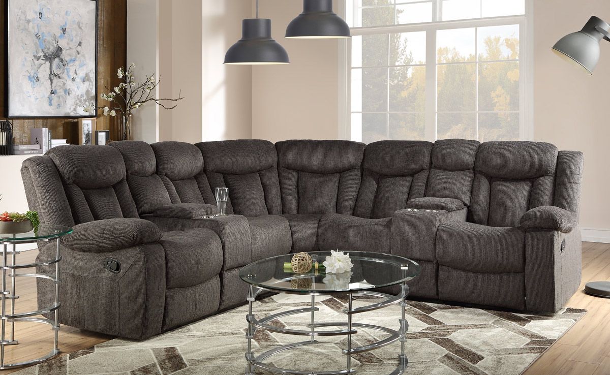 Somerton Recliner Sectional With Consoles