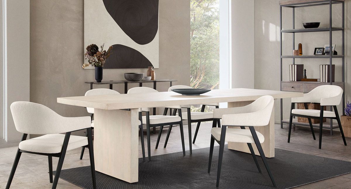Sonoma Large Dining Table Solid Mangano Wood