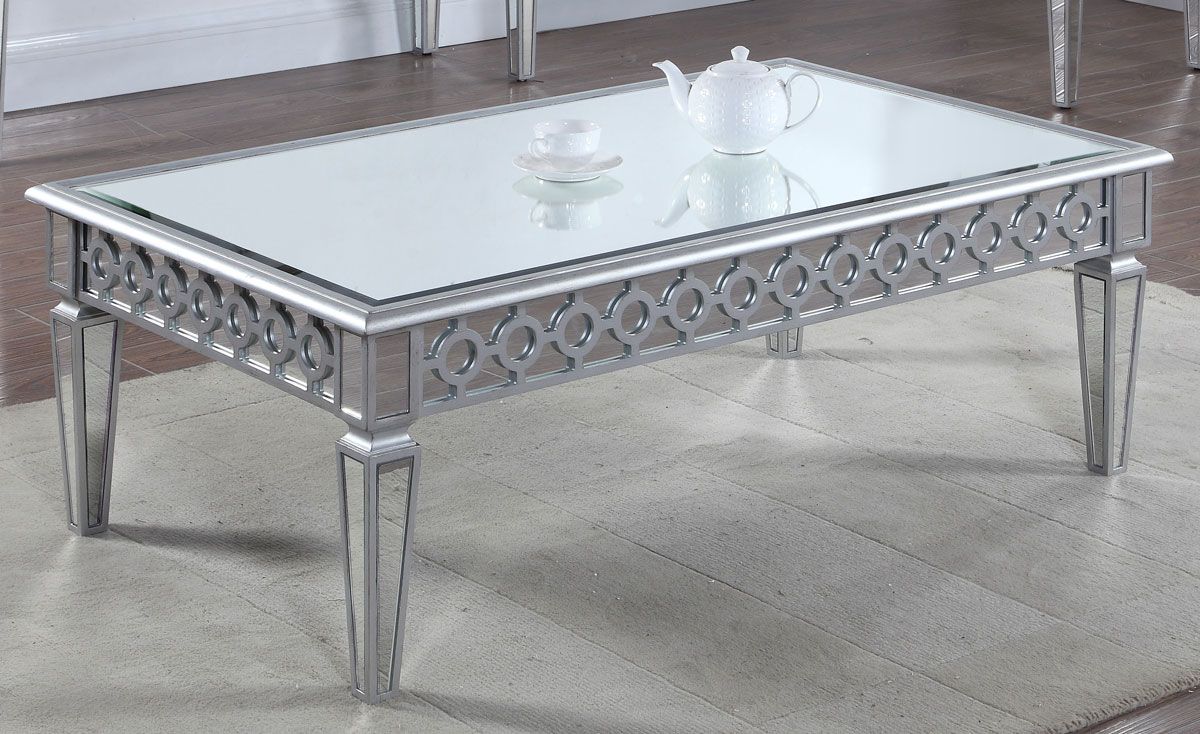 Sophie Rectangular Mirrored Coffee Table