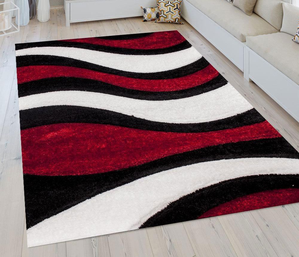 Sorrento 725 Red Shag Rug