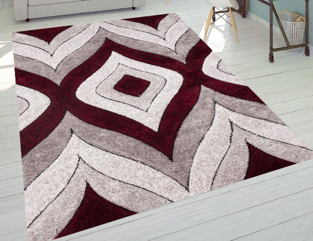 Sorrento Red Shag Area Rug