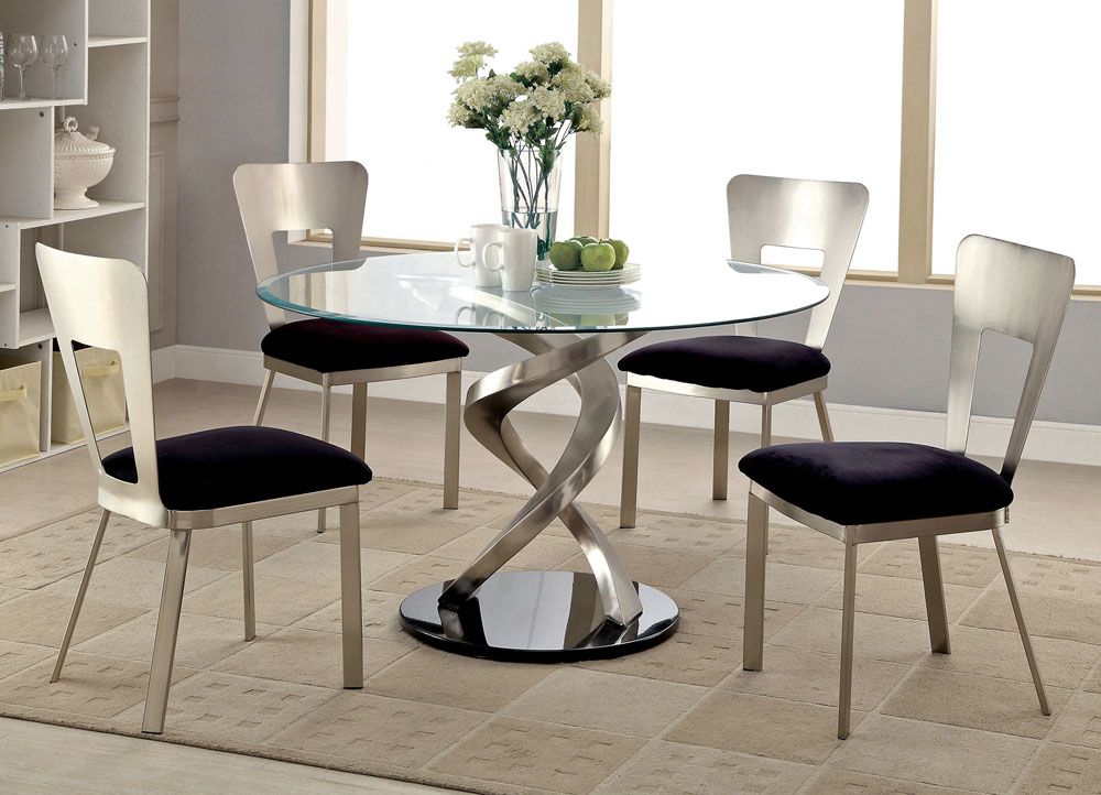 Spark Table With Square Hole Chairs