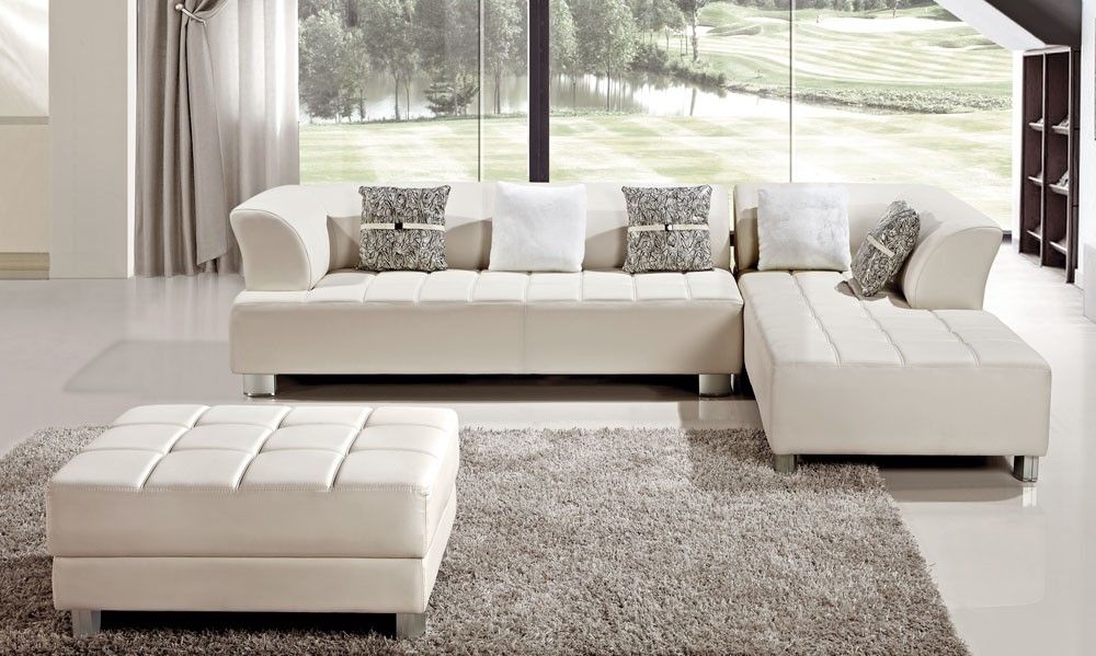 Star Modern Leather Sectional Couch