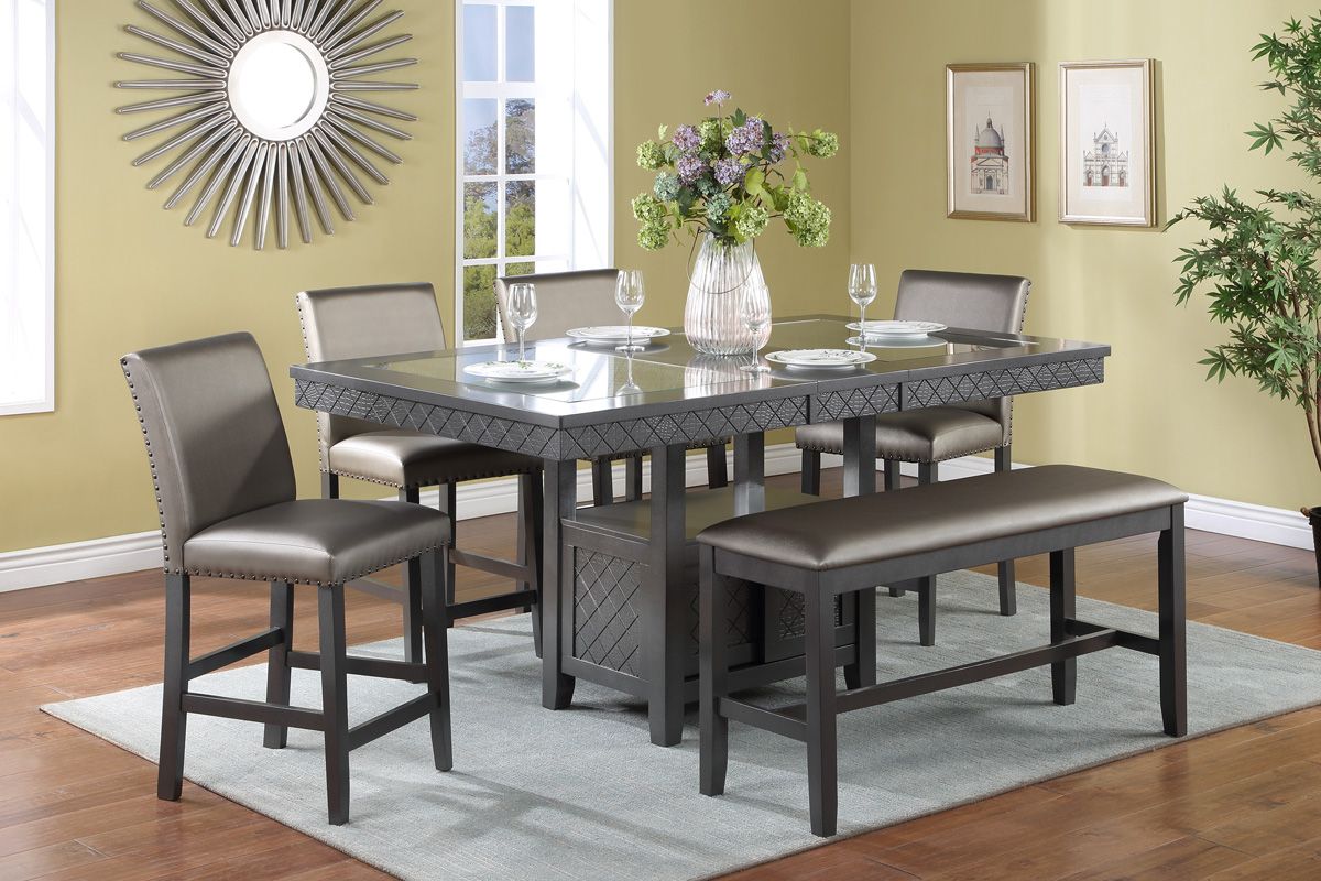 Stardust Counter Height Dining Table Set