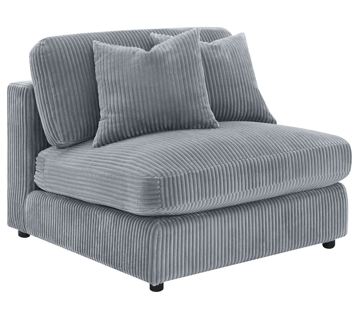 Stefania Grey Armless Chair