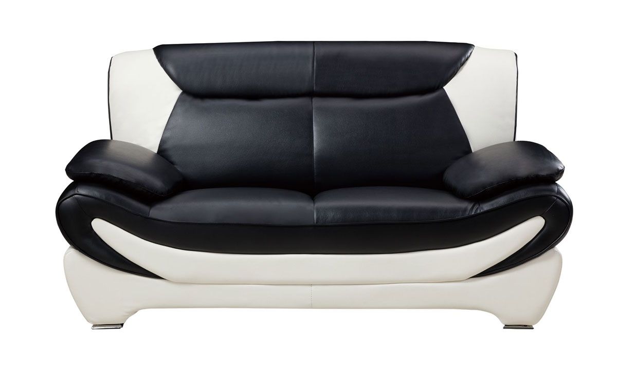 Sterling Modern Style Two Tone Love Seat