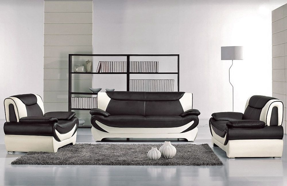 Sterling Modern Style Two Tone Sofa Set
