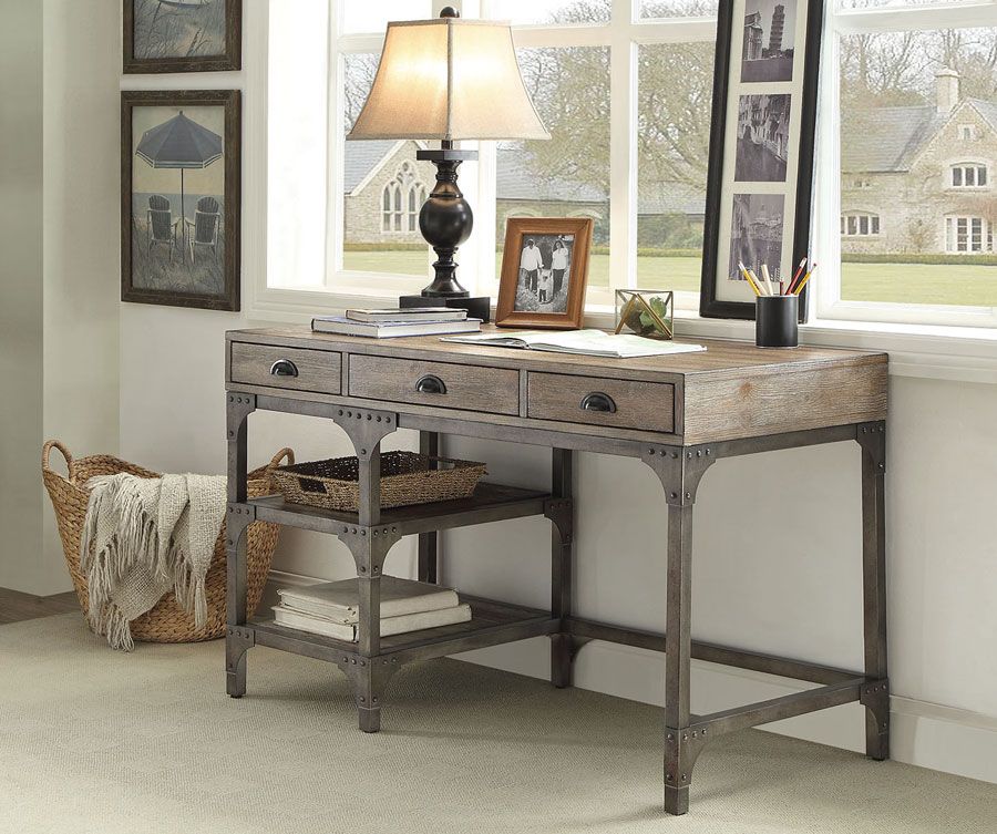 Stevens Industrial Style Office Desk