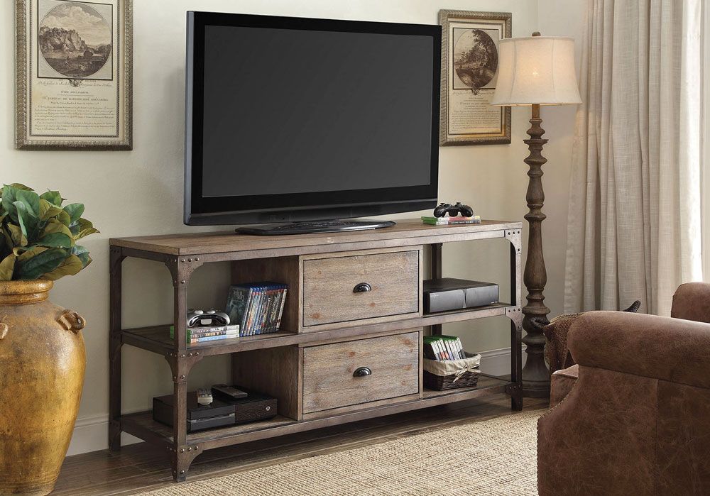 Stevens Industrial Style TV Stand