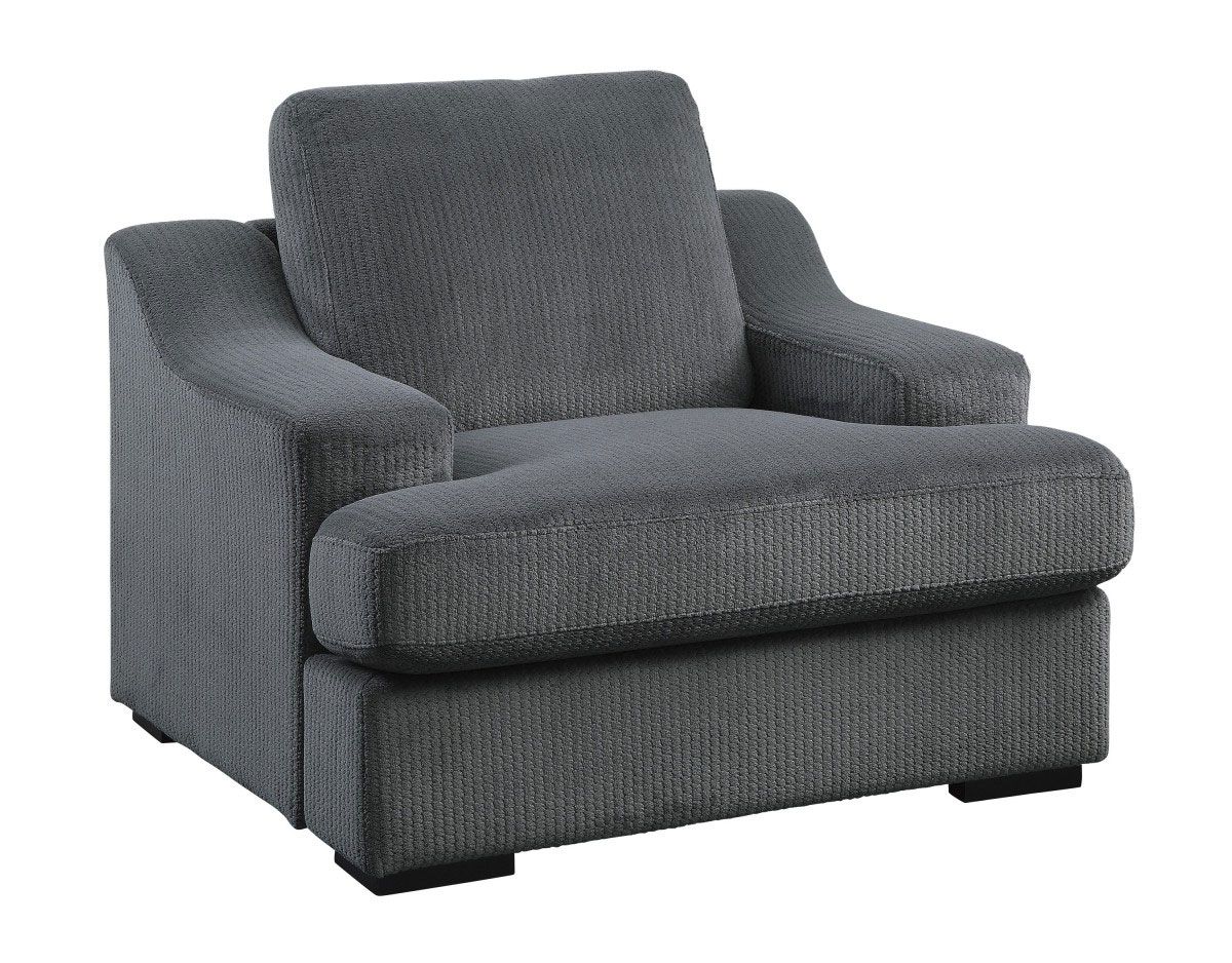 Strozza Grey Velvet Chair