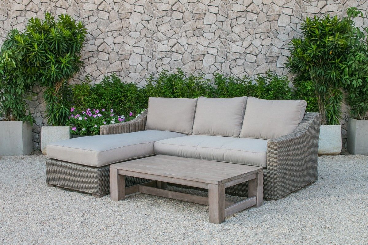 Sumon Outdoor Sectional With Coffee Table